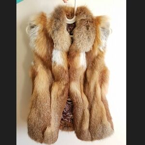 Women's  Fur Vest - Brown